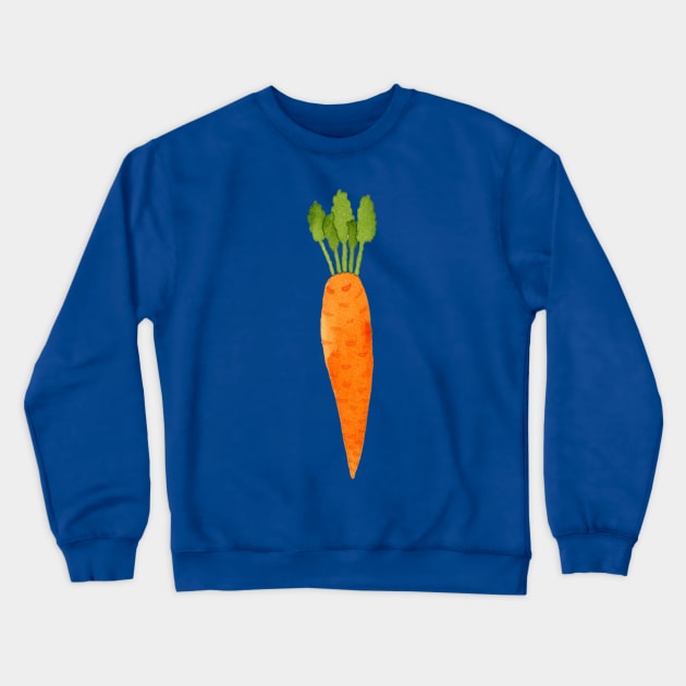 Watercolor ripe carrot Crewneck Sweatshirt by vadimfromm